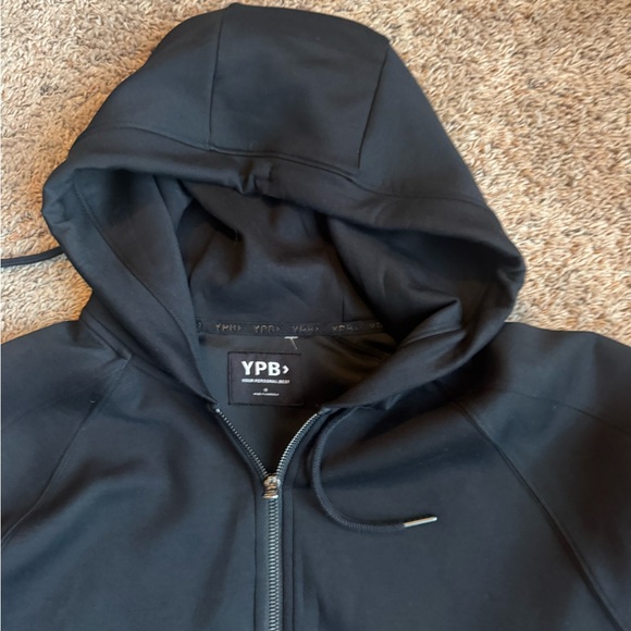Abercrombie YPB neoKNIT Legging-Friendly Full-Zip Hoodie|onyx|S - Picture 3 of 9